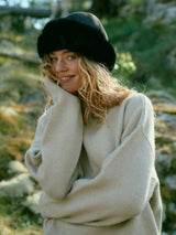 Nappi Faux Fur Hat - Black