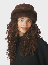 Nappi Faux Fur Hat - Brown