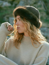 Nappi Faux Fur Hat - Brown