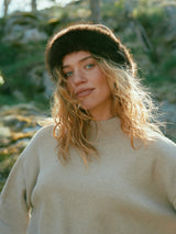Nappi Faux Fur Hat - Brown