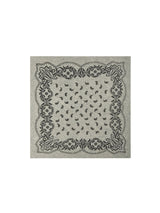Neo Noir Adelina Paisley Knit Scarf - Grey Melange