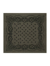 Neo Noir Adelina Paisley Knit Scarf - Army