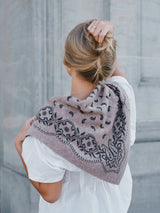 Neo Noir Adelina Paisley Knit Scarf - Beige Melange