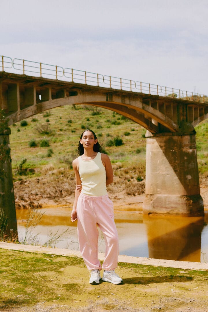 The Jogg Consept Rubi Logo Pants - Almond Blossom