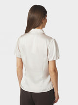 Neo Noir Lyselle Heavy Sateen Shirt - Pearl