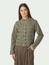 Neo Noir Sivena Denim Jacket - Army