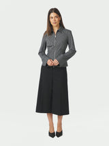 Neo Noir Cathy Zip Shirt - Black