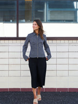 Neo Noir Cathy Zip Shirt - Black