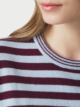 Neo Noir Missy Stripe Knit Tee - Wine