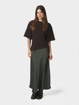 Neo Noir Alira Boxy Tee - Dark Brown