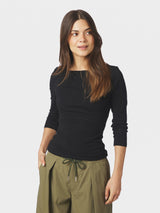 Neo Noir Thyra Jersey Blouse - Black