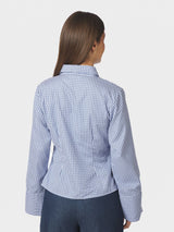 Neo Noir Fenli Check Shirt - Blue