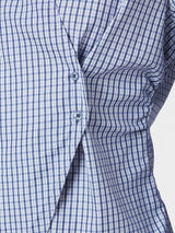 Neo Noir Fenli Check Shirt - Blue