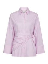 Neo Noir Dita Scarf Stripe Shirt - Light Pink