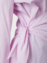 Neo Noir Dita Scarf Stripe Shirt - Light Pink