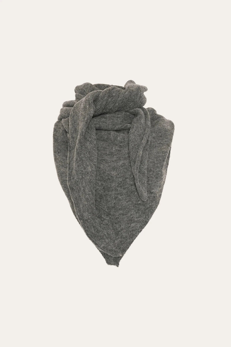 Noella Loena Knit Scarf - Dark Grey Melange