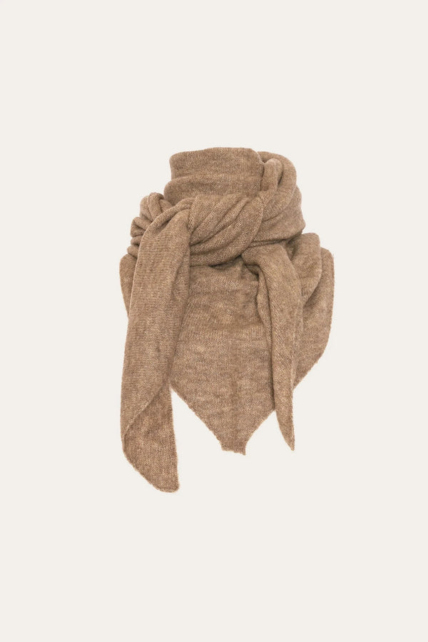 Noella Loena Knit Scarf - Brown Melange
