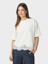 Neo Noir Iria Lace Tee - White
