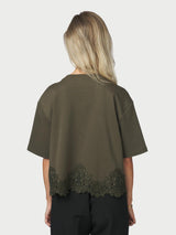 Neo Noir Iria Lace Tee - Army