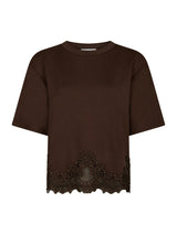 Neo Noir Iria Lace Tee - Brown