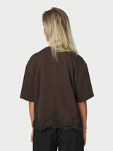 Neo Noir Iria Lace Tee - Brown