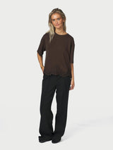 Neo Noir Iria Lace Tee - Brown