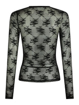 Neo Noir Evania Mesh Blouse - Black