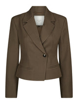 Neo Noir Valia Structure Blazer - Dusty Brown