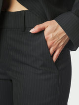 Neo Noir Nathalie Slim Pinstripe Pants - Dark Navy