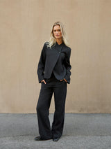 Neo Noir Nathalie Slim Pinstripe Pants - Dark Navy
