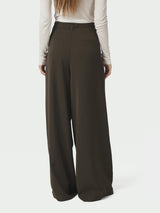 Neo Noir Eddina Woven Pants - Dark Brown