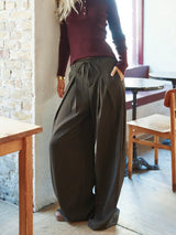 Neo Noir Eddina Woven Pants - Dark Brown