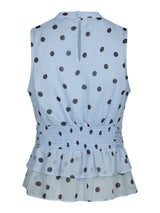 Neo Noir Ansol Big Dot Top - Light Blue