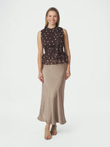 Neo Noir Ansol Big Dot Top - Brown