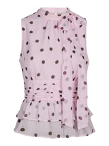 Neo Noir Ansol Big Dot Top - Light Pink