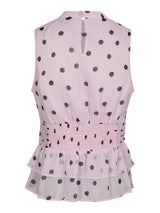 Neo Noir Ansol Big Dot Top - Light Pink