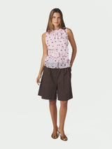 Neo Noir Ansol Big Dot Top - Light Pink