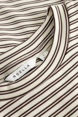 Noella N-Lidie SS Top - Offwhite Stripe