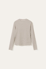 Noella N-Lidie LS Top - Offwhite Stripe