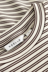 Noella N-Lidie LS Top - Offwhite Stripe