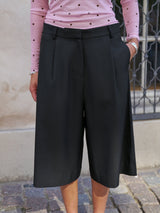 Neo Noir Rima Solid Shorts - Black