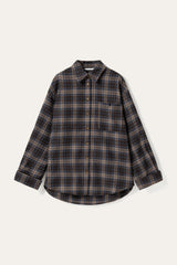 Noella N-Marlon Shirt - Brown Blue Check
