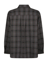 Neo Noir Dalma Flannel Check Skirt - Warm Grey