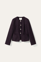 Noella Kasaundra LS Blazer - Dark Plum