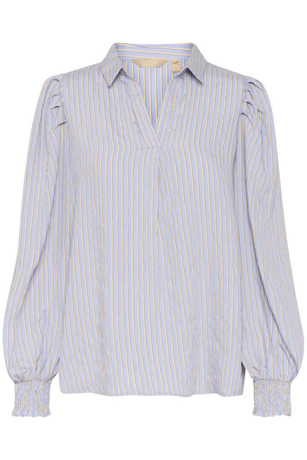 Culture Any Blouse - Blue/Green Stripe