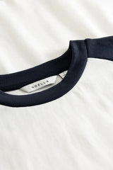Noella Nikkie Top - White Navy Cambo