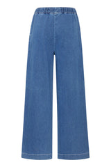 Pulz Raven HW Pant - Medium Blue Denim