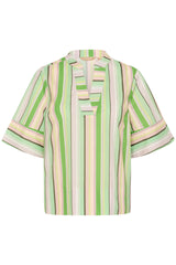 Culture Mola Shirt - Green Stripe