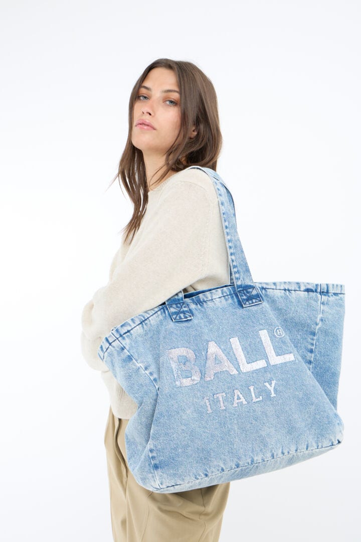 Ball Prato Denim Bag - Light Blue