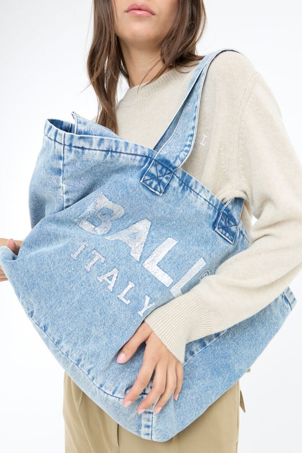 Ball Prato Denim Bag - Light Blue